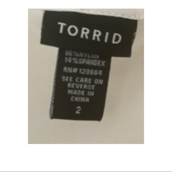 Sheer white blouse with black lace detail - Picture 2 of 3